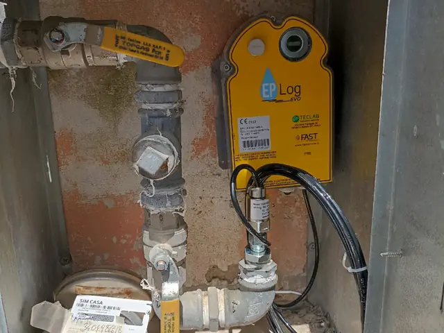 Data logger di pressione collegato al contatore